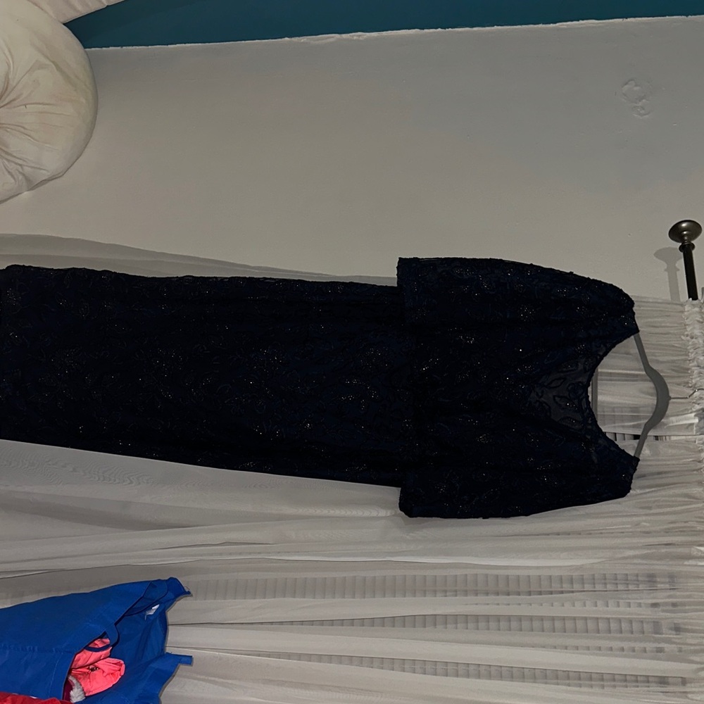 JS Collections Navy Blue Wedding Dress
